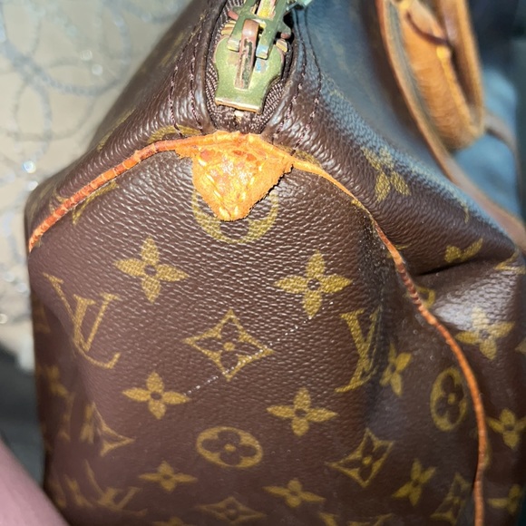 Authentic Louis Vuitton Keepall 45 Bag Duffel Carryon repair leather damaged - Picture 8 of 17